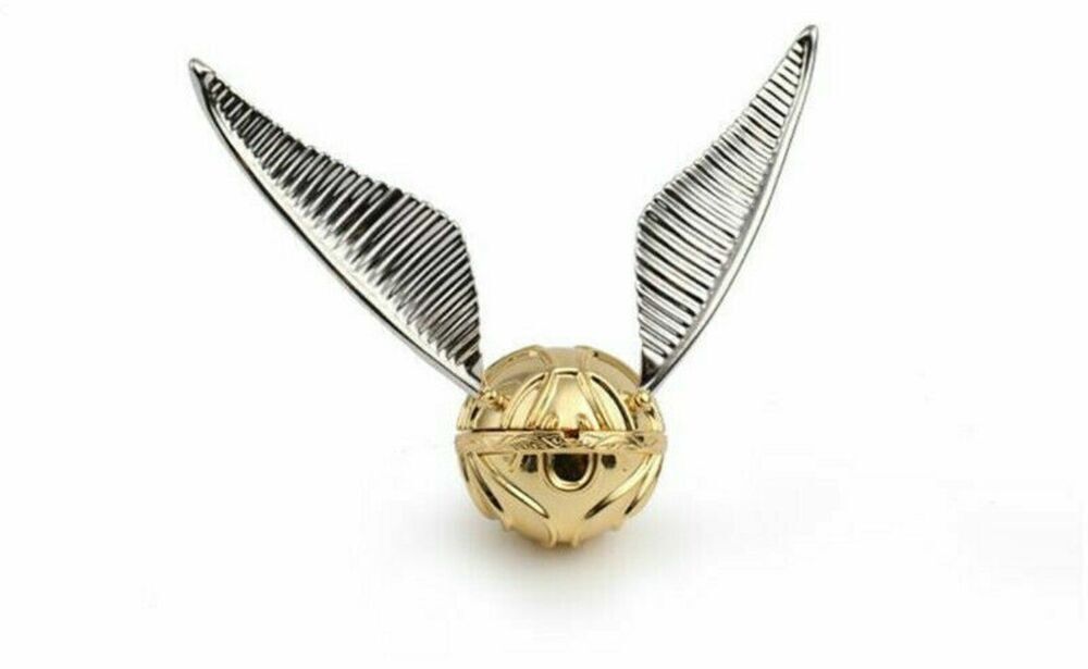 Harry Potter Platinum Wing Golden Snitch Ring Box Jewelry Storage Necklace Chain