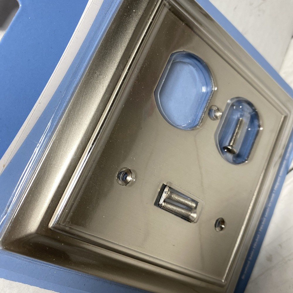 Brainerd Studio Brushed Satin Nickel Single Switch/ Duplex # 64171