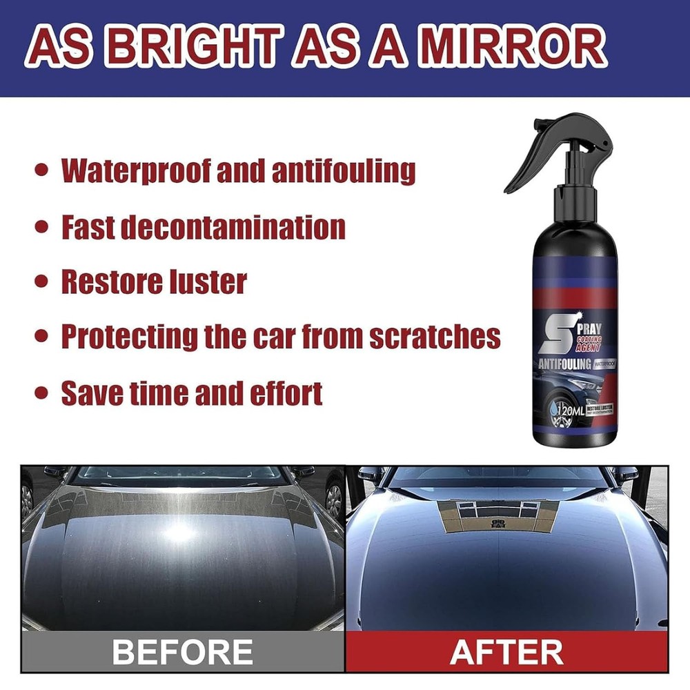 3PCS Multi-Functional Coating Renewal Agent, 3 in 1 Ceramic Car Coating...