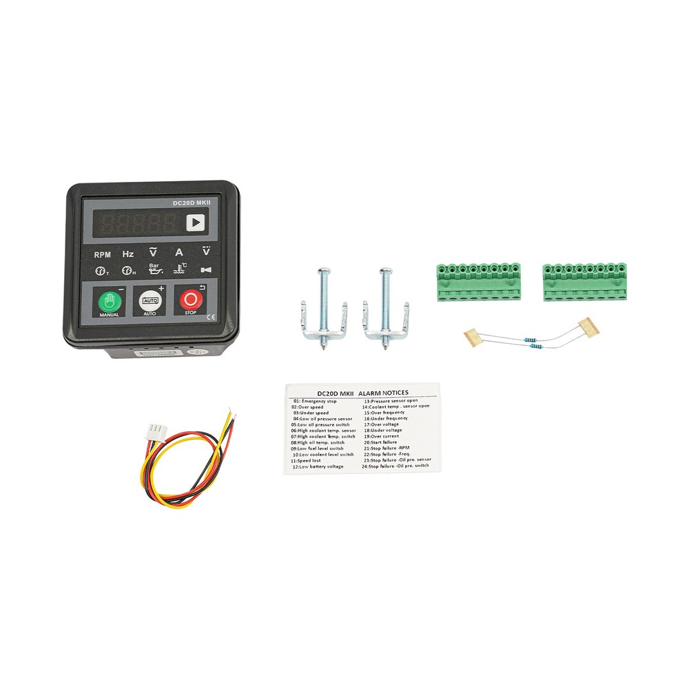 Dc20d Mkii Genset Controller Generator Electronic Controller W/ Cable For Engine