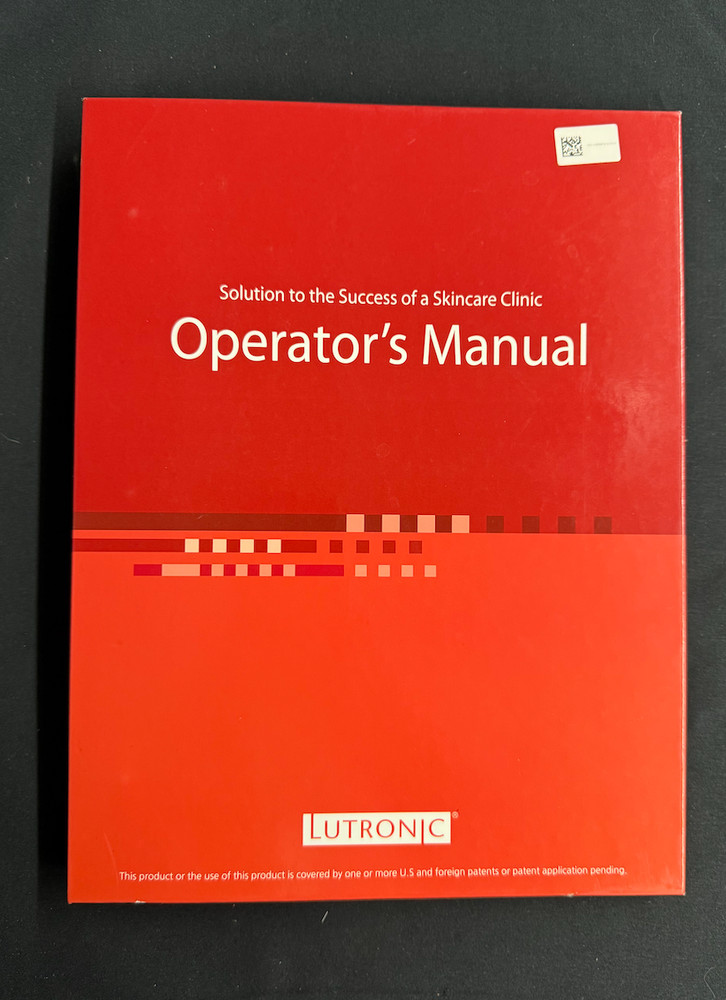 Lutronic Infini Operator's Manual