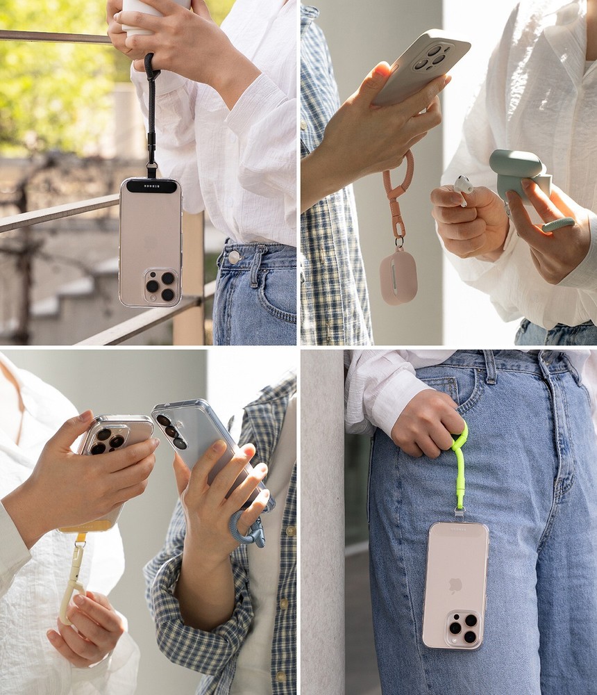 For Universal Phone Strap | Ringke [Holder Link Flow] Tether Tab Finger Strap