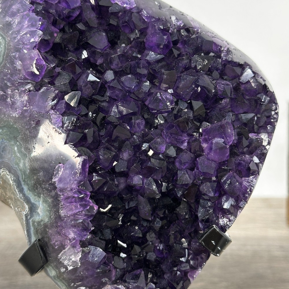 Top Grade Amethyst Crystal Geode on Stand. MWS2679