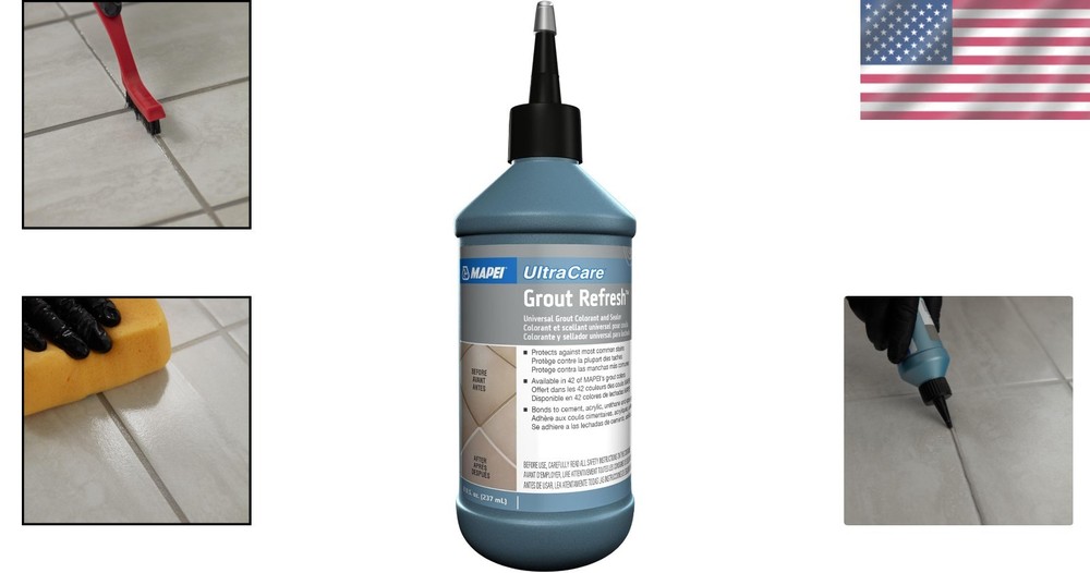 Grout Refresh & Sealer - Charcoal 8oz Bottle