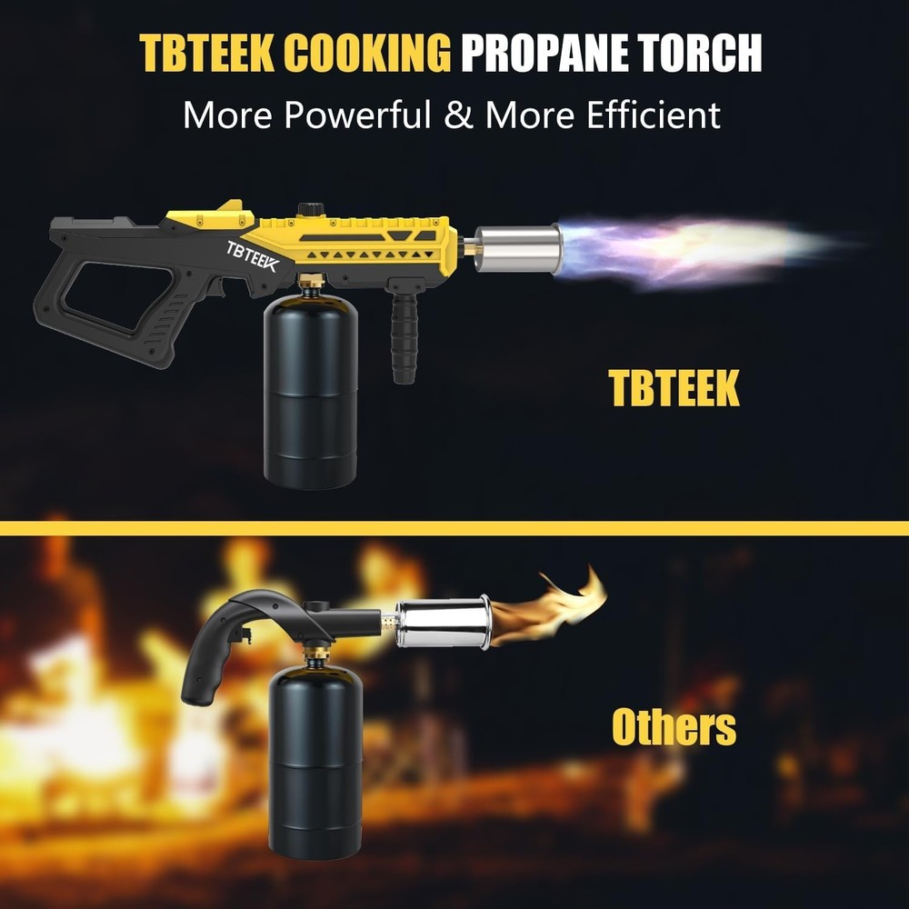 Versatile Kitchen Blow Torch with Adjustable Flame - Ideal for BBQ & Crafts