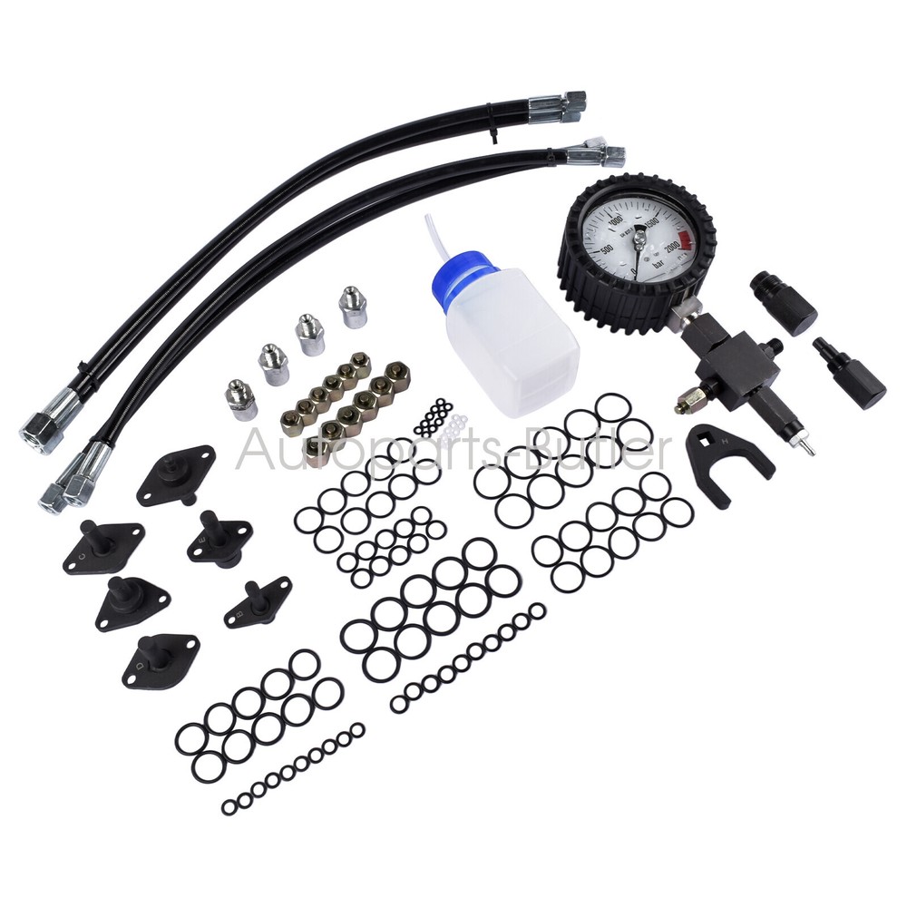 Common Rail System Tester Kit Includes Fuel Pressure Gauge& Injection Pipe Blank