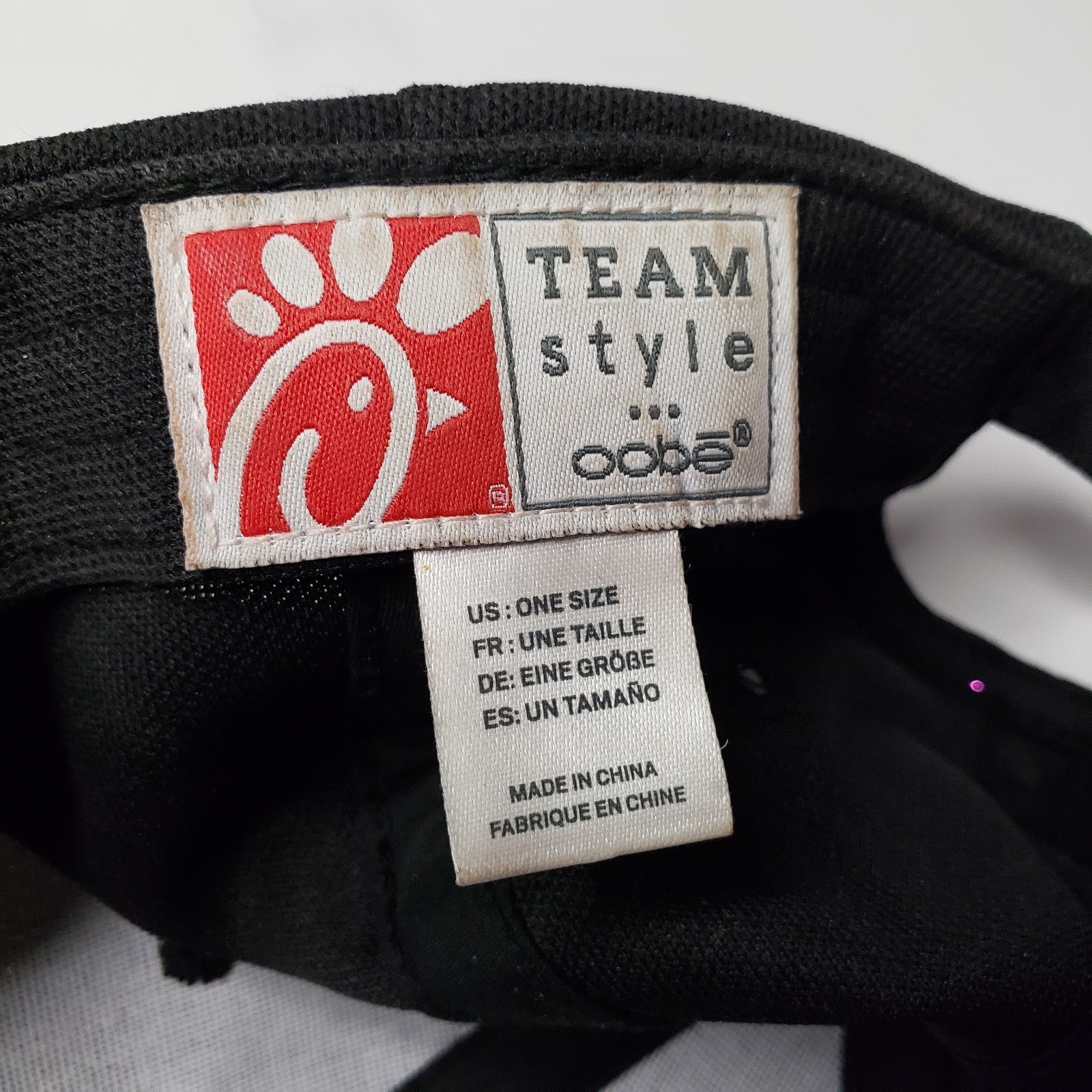 Chick-fil-A Oobe Baseball Hat Cap LOT Adjustable Employee Uniform Black Gray