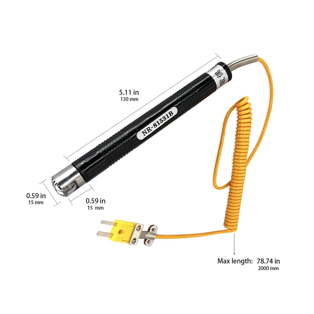 Xnrtop 1 Pcs K-Type Sensor Surface Temperature Probe High NR-81531B