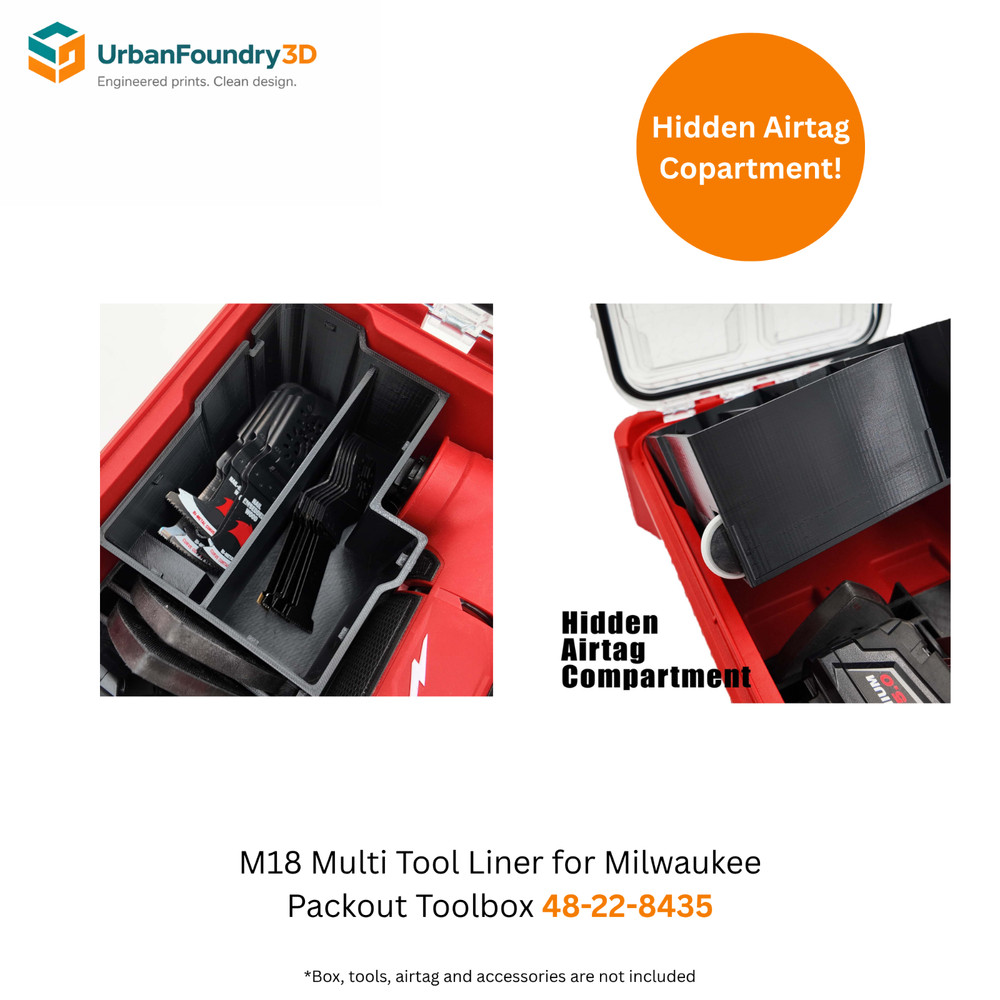 M18 Multi-Tool Liner for Milwaukee Packout Organizer - Insert Only