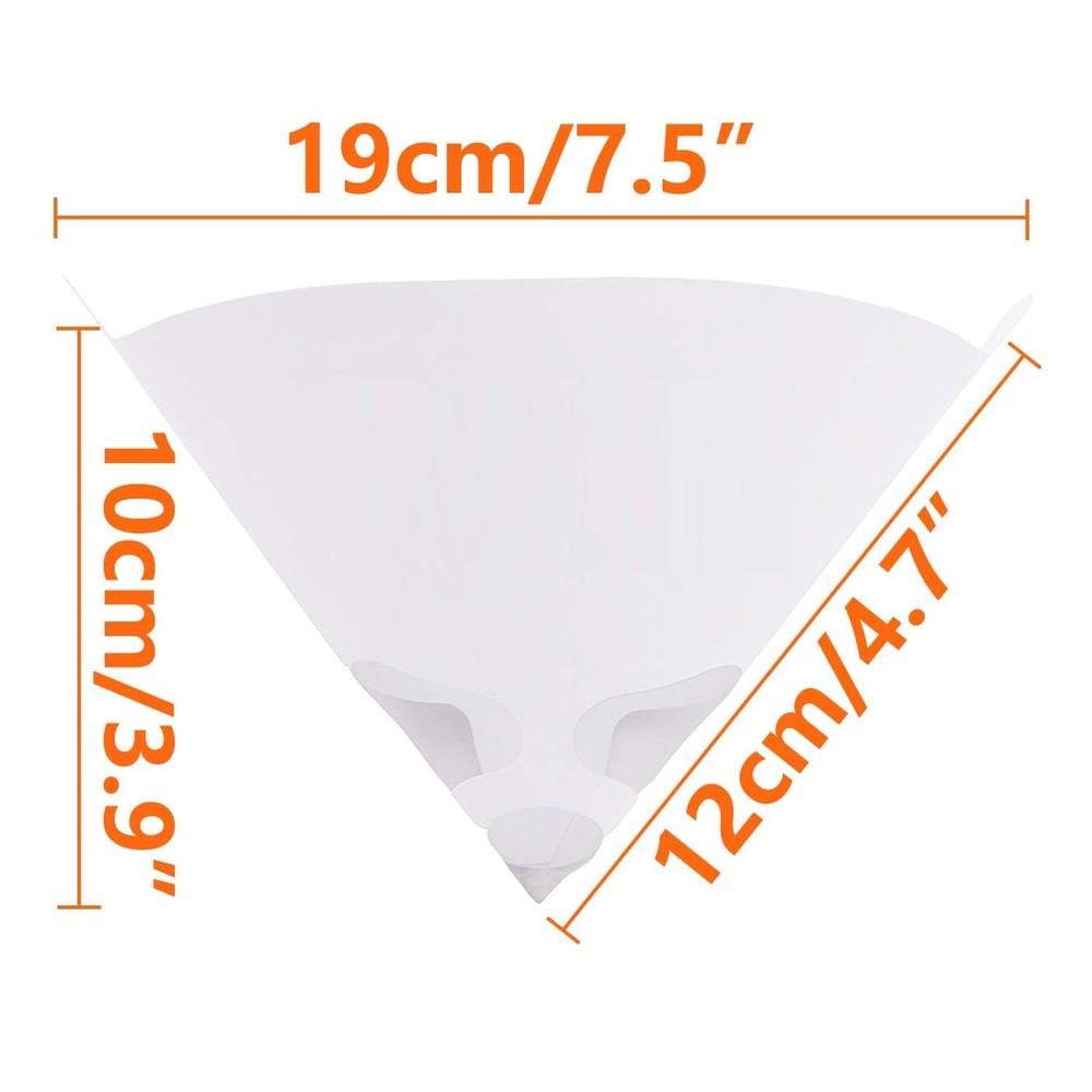 150 Pack 100 Micron Paint Cone Paint Strainers Filter Cone with Fine Nylon Mesh