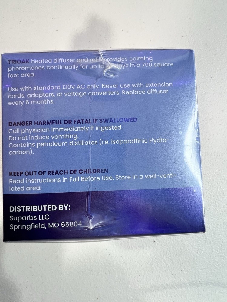 TriOak Calming Pheromone Diffuser Refill 4 Pack for Cats