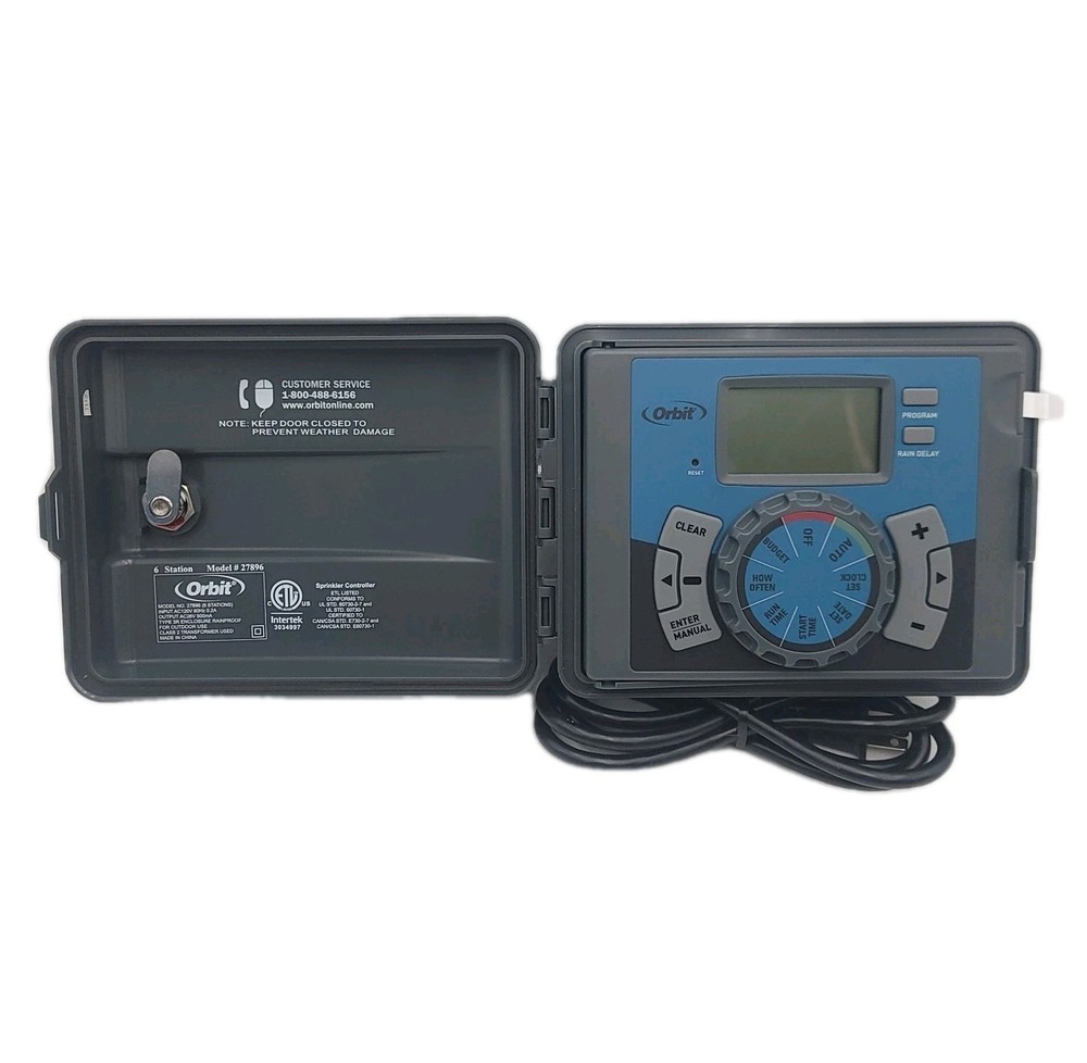 Orbit 6-Station Easy-Set logic Indoor/Outdoor Sprinkler Controller Timer 29867