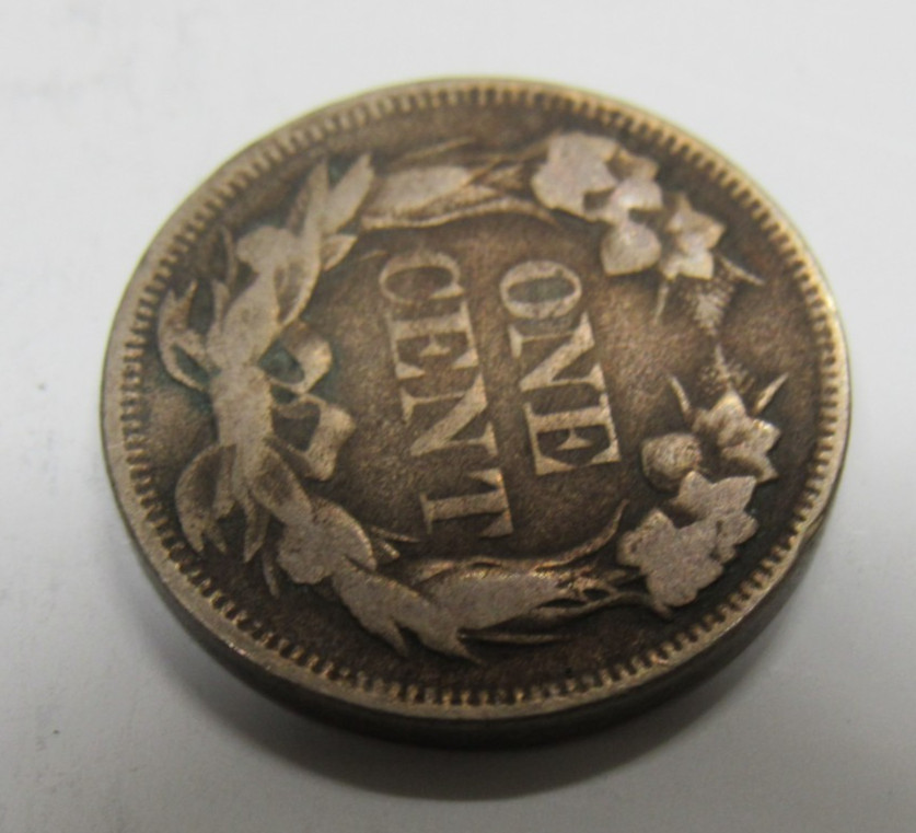 UNITED STATES 1858 FLYING EAGLE ONE CENT VG CONDITION *