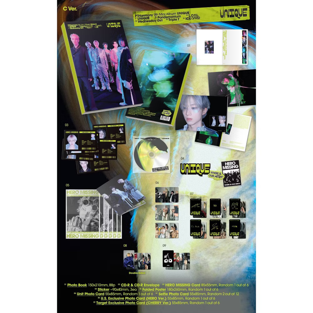 P1Harmony - UNIQUE (Photobook C) (CD)