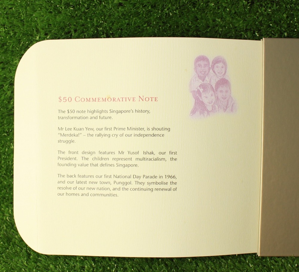 Singapore SG50 Commemorative Notes Set