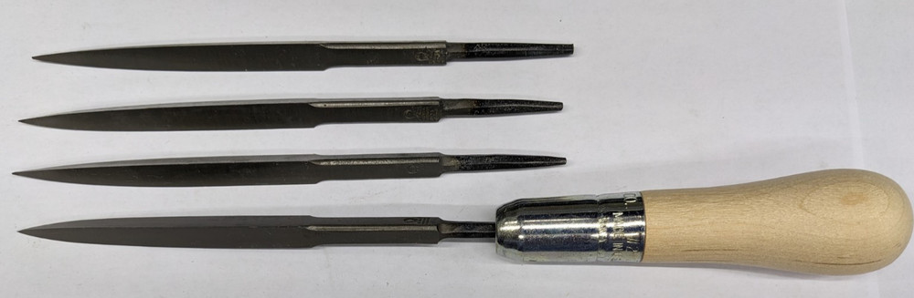 Collar Brand Three-Square Machinist's Triangular Scraper 3-3/4" Point - 3-Square