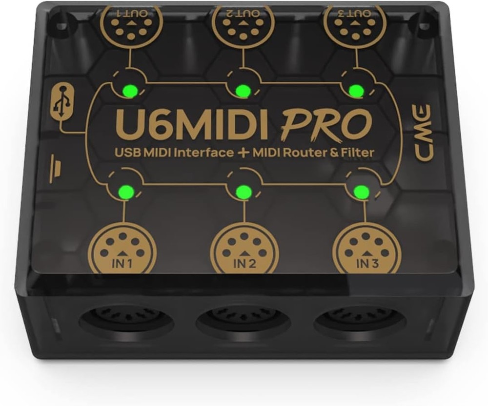 CME U6MIDI Pro - MIDI Interface with Router, Mapper, and Filter -...