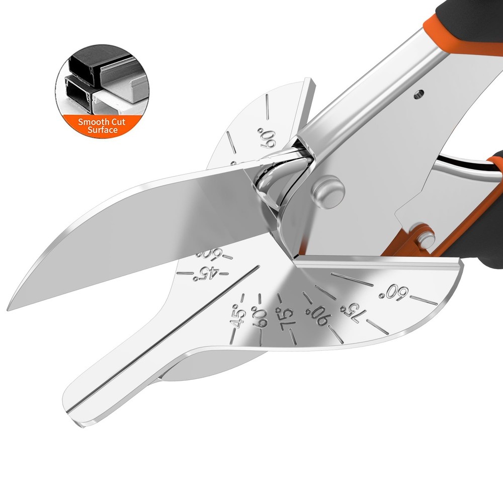 GARTOL Miter Shears, 45°135° Adjustable MultiAngle Cutter for Molding, Trim &...