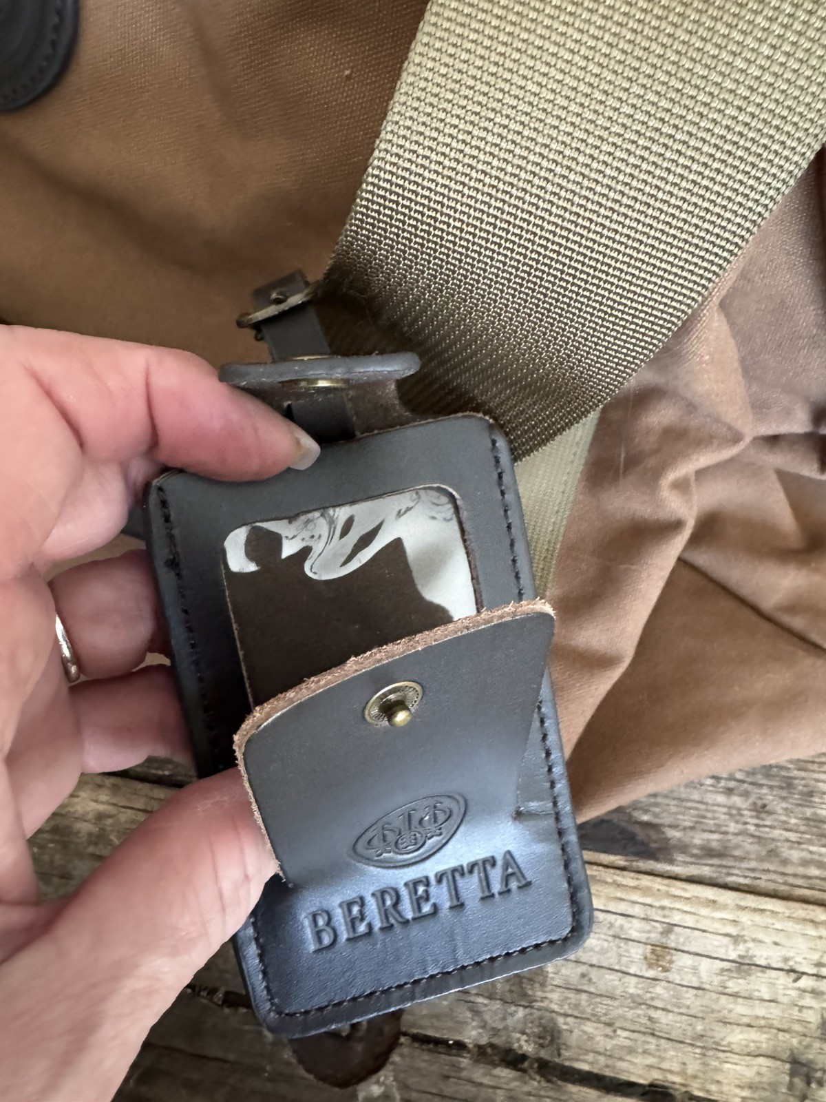 Beretta Waxwear Duffle Bag -Spice Brown 24”X12”X13 EUC