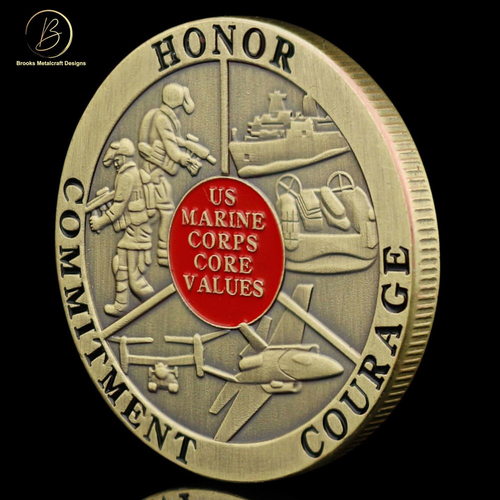 Marine Corps Core Values Challenge Coin