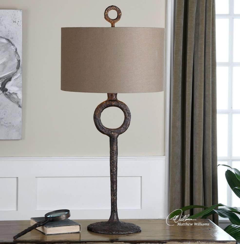 Ferro 1-Light Table Lamp - Stylish 16" Wide & Deep Accent Light