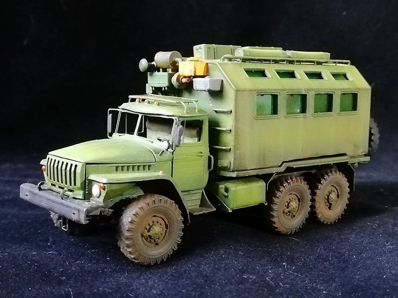 3D Printing Model 1/72 Soviet Ural Command Vehicle Model Unpainted