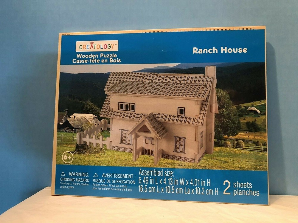 Creatology 3D Wooden Ranch House