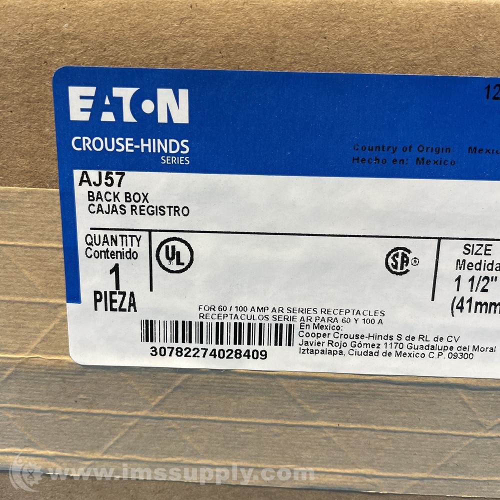 Eaton AJ57 Back Box FNFP