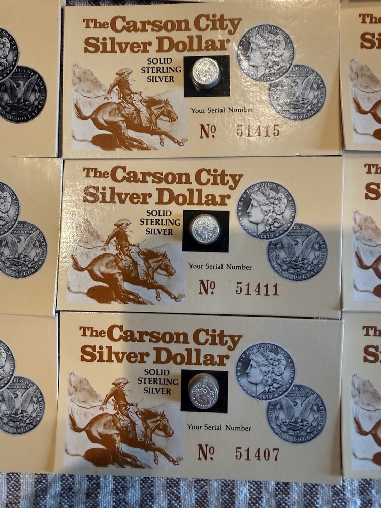 Miniature CC Silver Dollars Sterling Silver 30 Sets