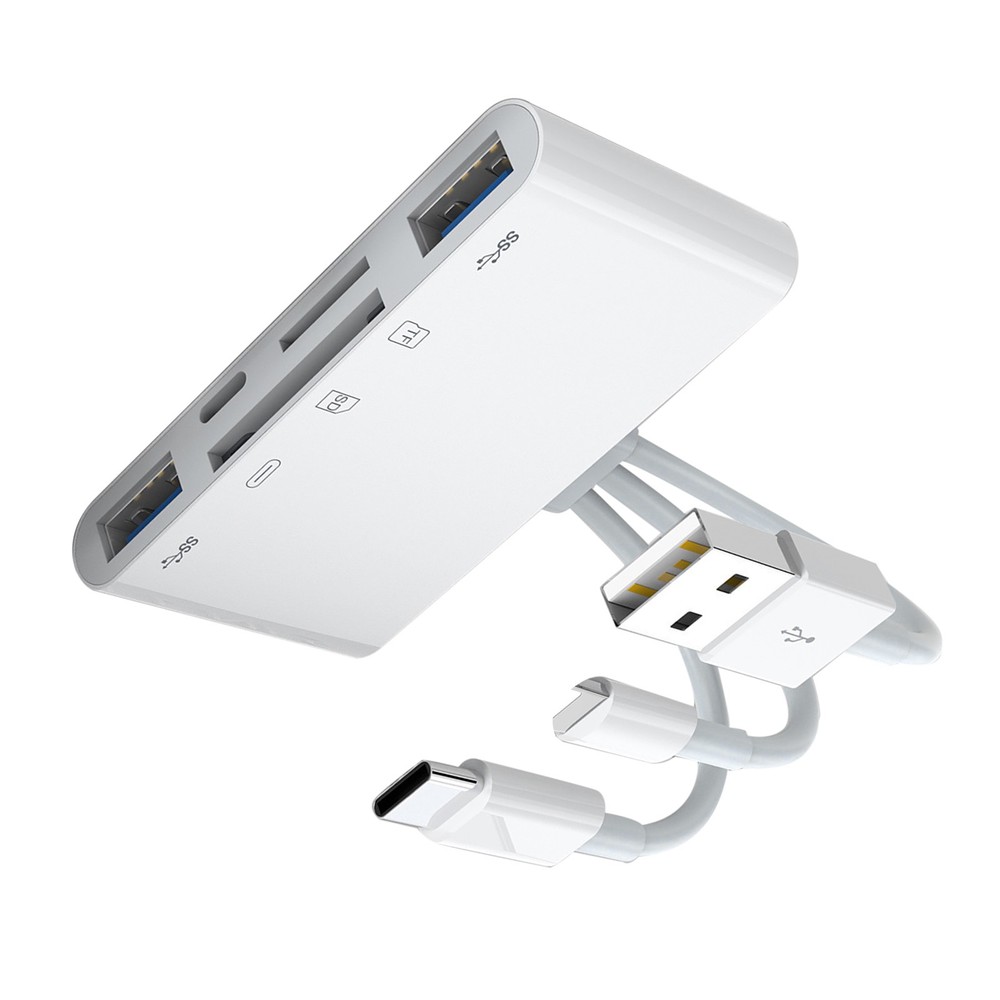 1PC 5 in 1 Memory Card Reader USB 3.0 OTG Adapter SD Card Reader For iPhone/iPad