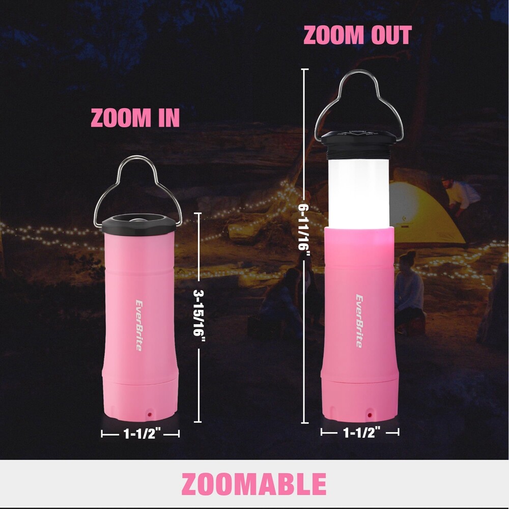 EverBrite 2-in-1 Portable Lantern Flashlight with 3 Mode Mini Flashlight Lantern