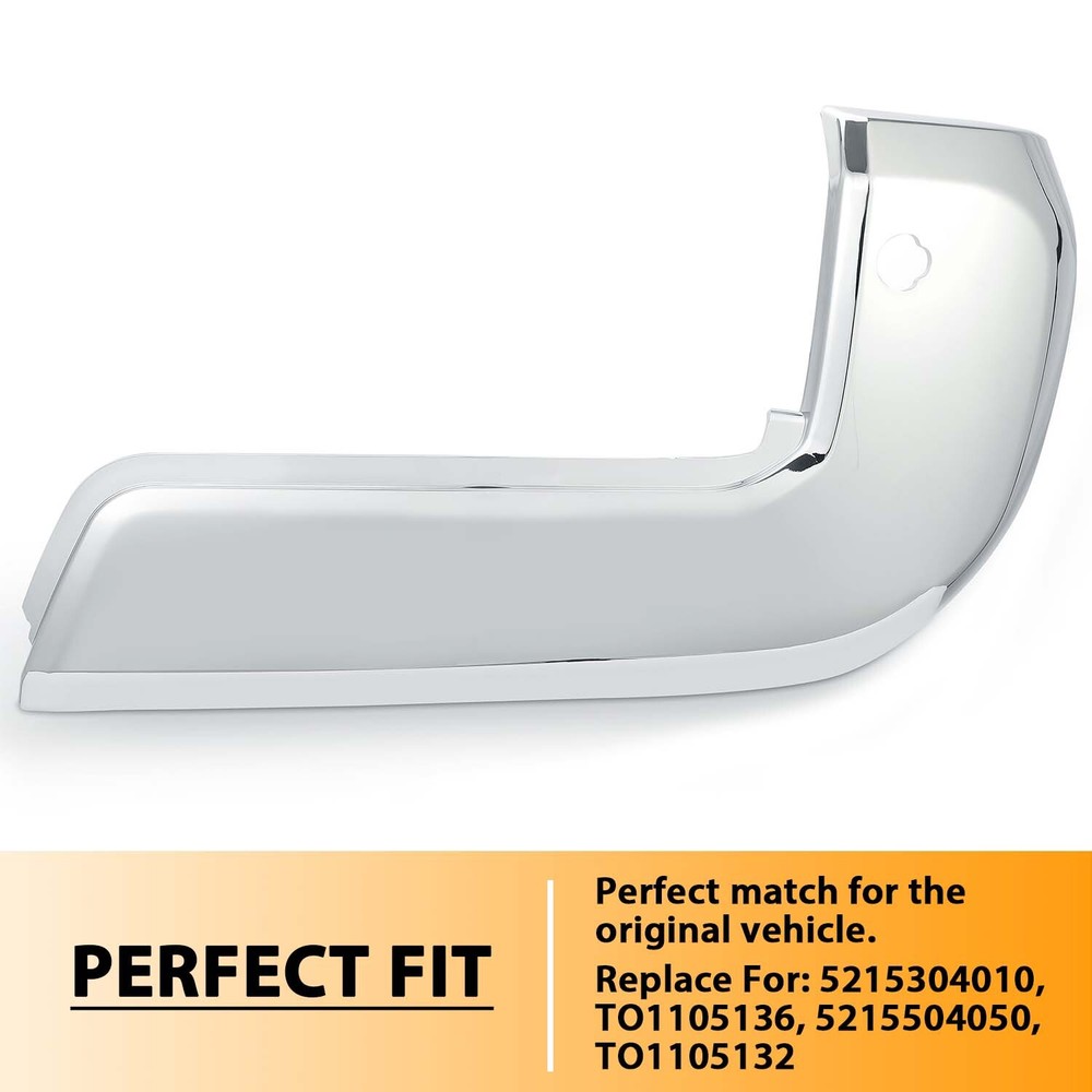 For 16-23 Tacoma Right Rear Bumper End Cap+Outer End Extension Insert Bracket