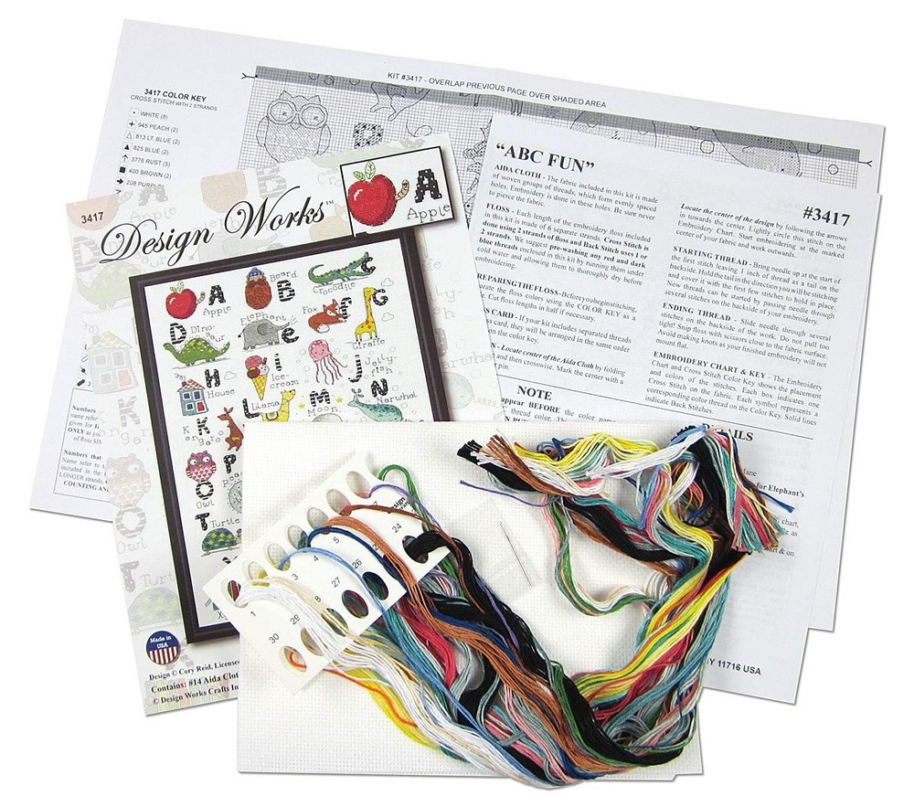 ABC Fun Counted Cross Stitch Kit