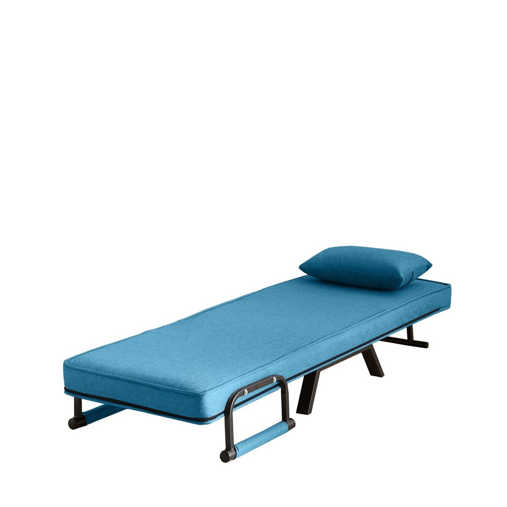 Convertible Sleeper Sofa Bed Single Sofa Bed Folding Sofa Bed w/ Pillow