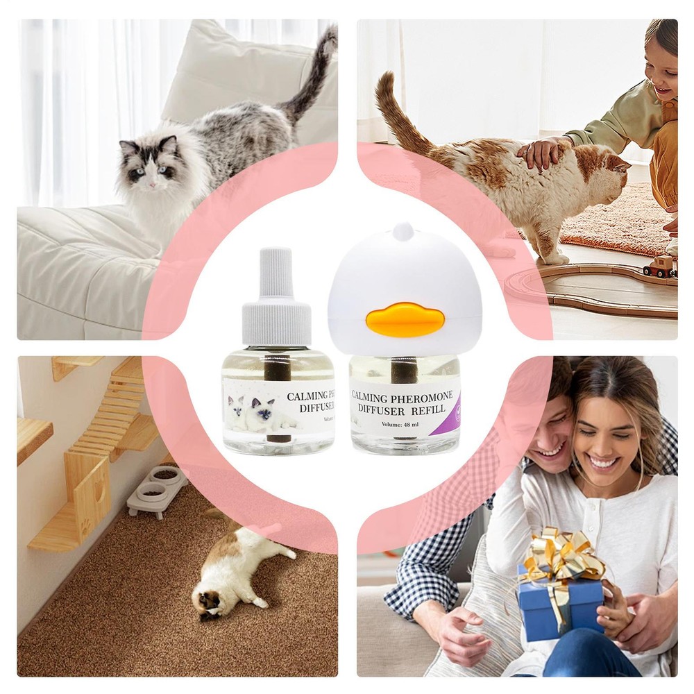 Cat Calming Diffuser Support Soothing Stress Heating Diffuser Cat Pheromones
