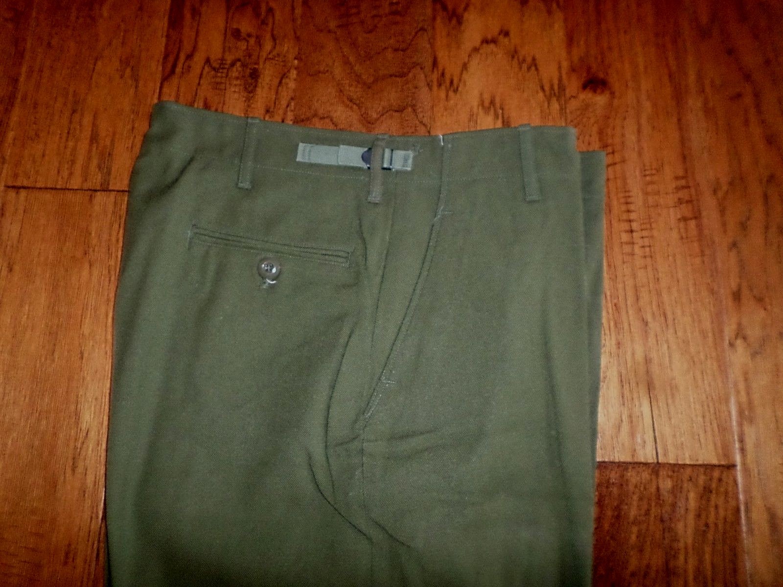 GENUINE U.S MILITARY M-51 MODEL 51 WOOL FIELD PANTS OD GREEN SMALL REGULAR 1951