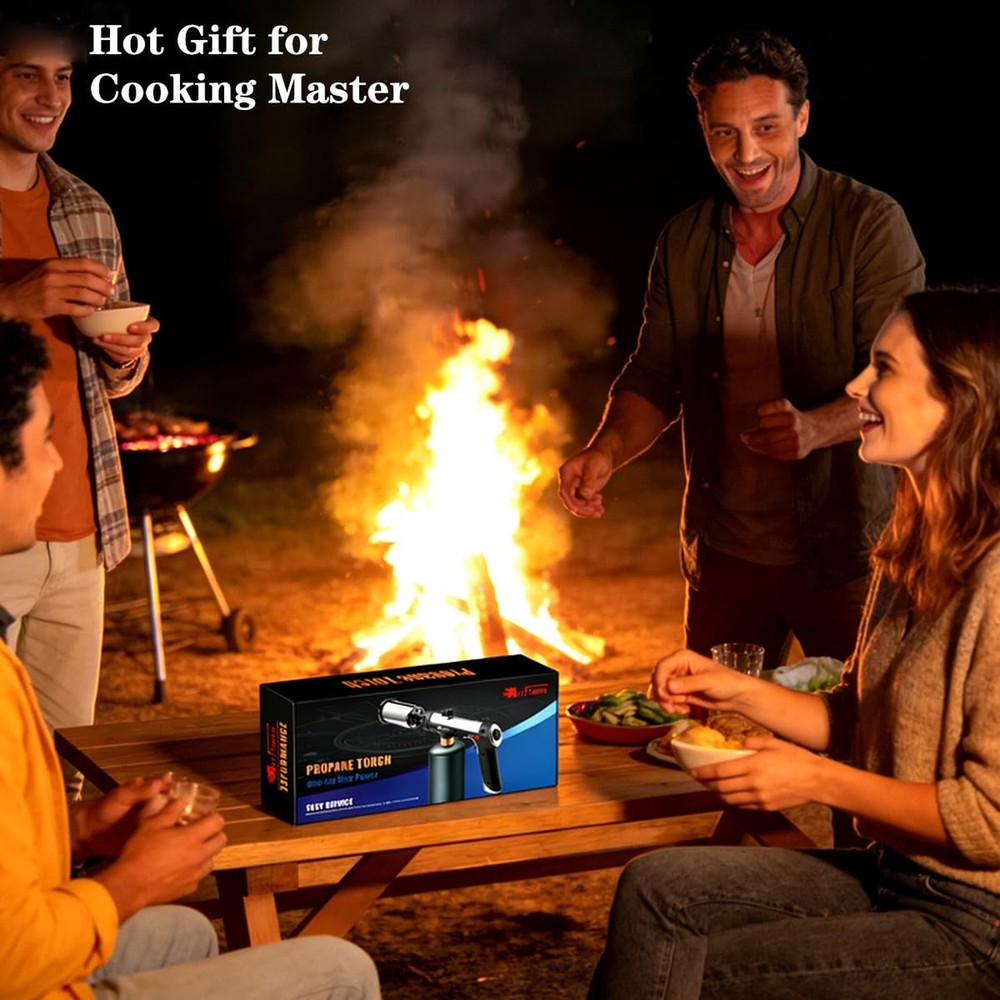 ARTFLAMM Powerful Propane Torch Gun, Kitchen Torch With Adjustable Flame, Adj...