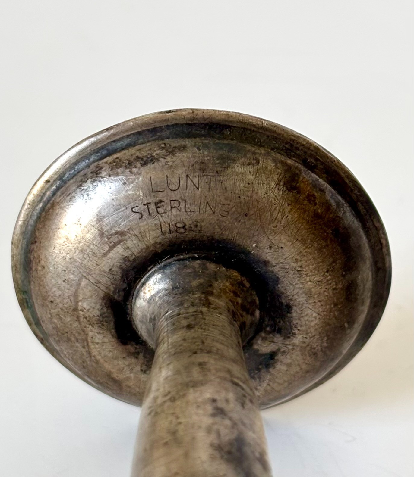 Antique Signed Lunt #1180 Sterling Silver Baby Rattle, 24.1 grams