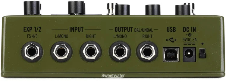 Line 6 HX Stomp Guitar Multi-effects Floor Processor - Olive Green, Sweetwater
