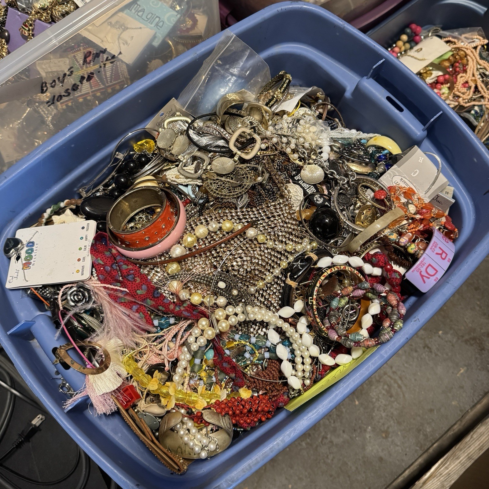 5 Pound Unsorted Tangled Jewelry Vintage Modern Wear Junk Mystery Treasure Hunt