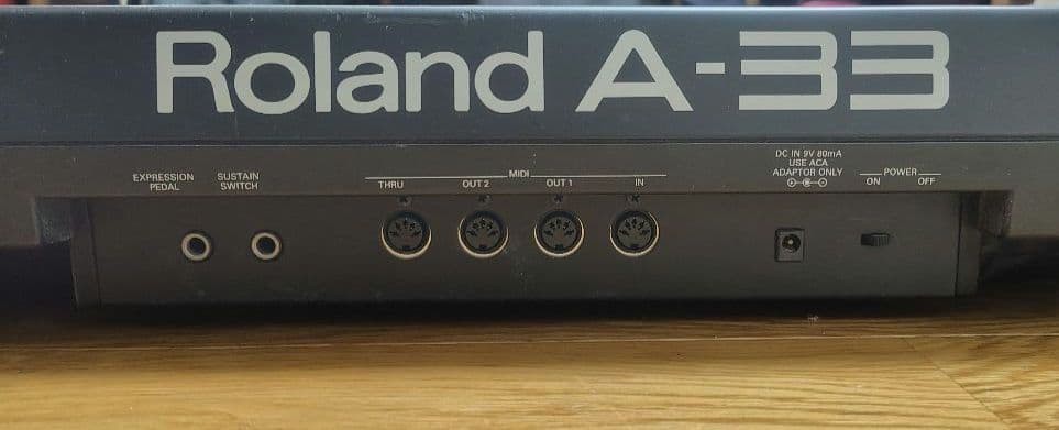 Roland A-33 MIDI Keyboard Controller 76-Key Tested Working from japan