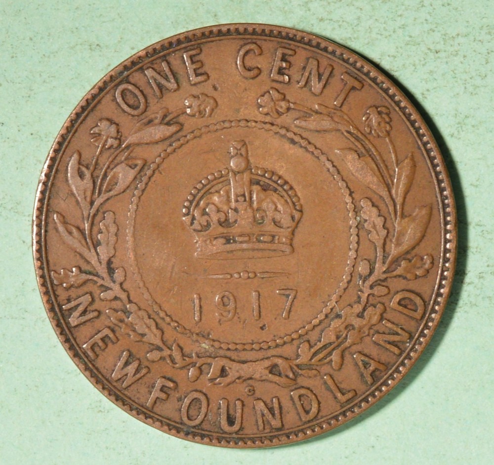 1917 - Newfoundland Large Cent - INV#D182