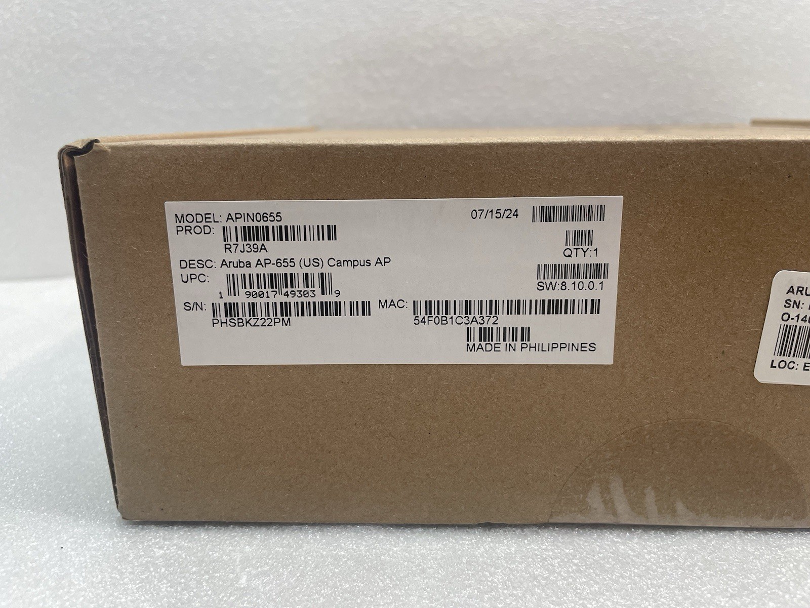 New Sealed ARUBA AP-655 Campus Wireless Access Point R7J39A APIN0655