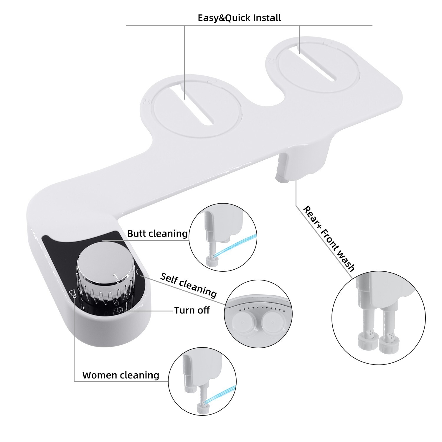 bidet toilet seat attachment cold water (OEM ODM available)
