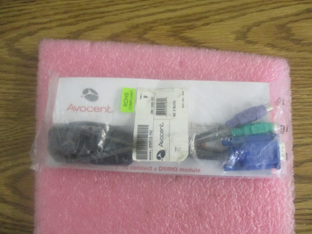 Avocent Model: DSRIQ-PS2 KVM Cable New Old Stock