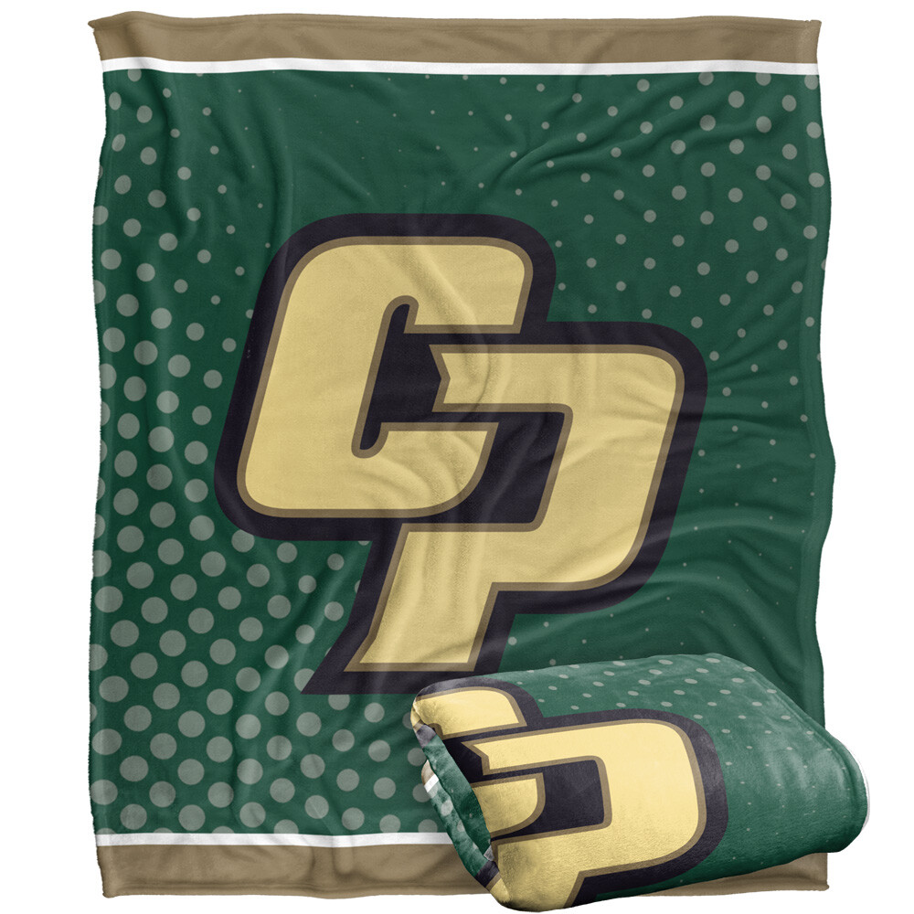 California Polytechnic State University Logo Dots Silky Touch Throw Blanket