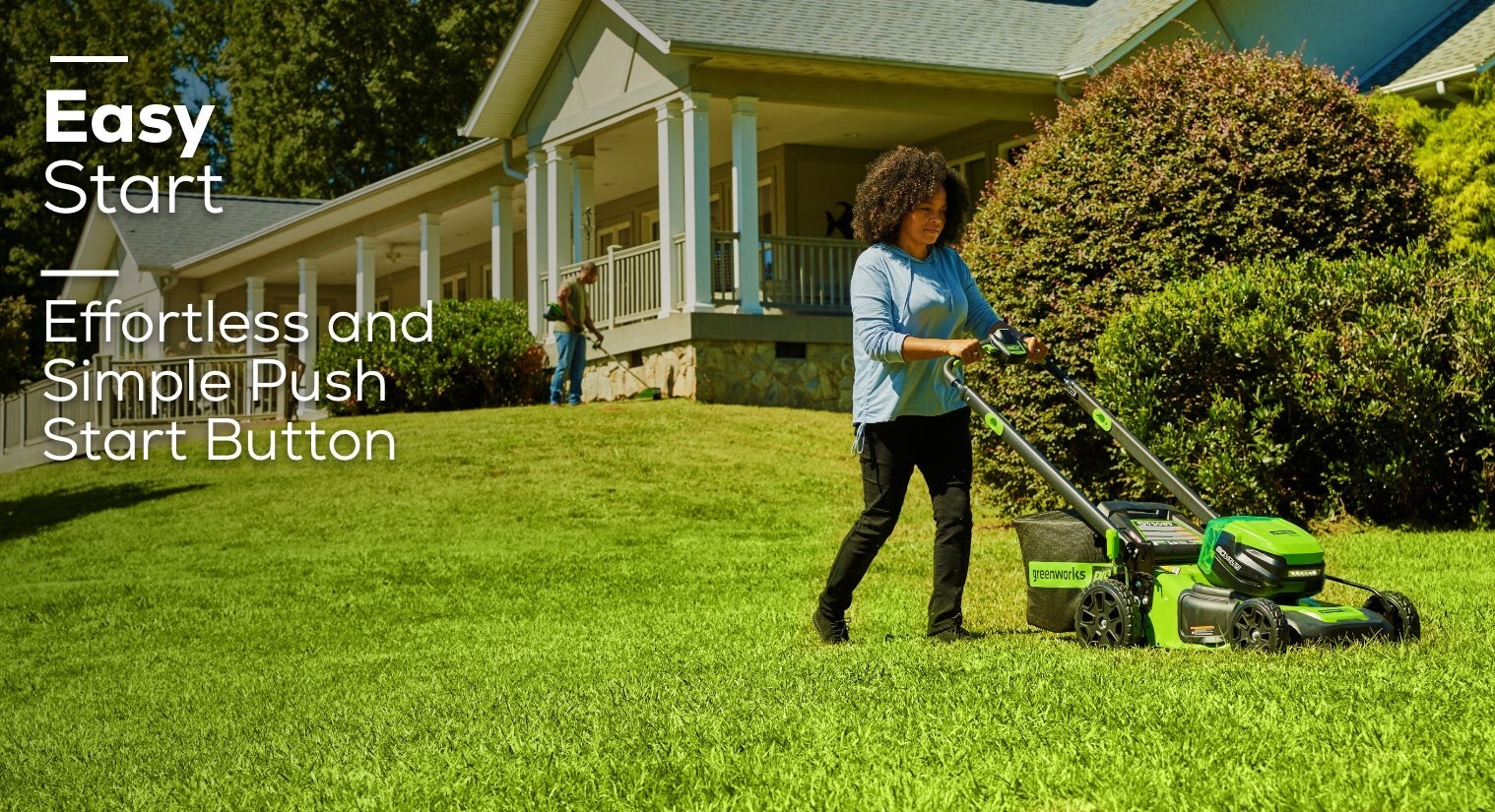 Greenworks 80V 21 inch Self-Propelled Mower w/ 4Ah + 2Ah Battery & Rapid Charger