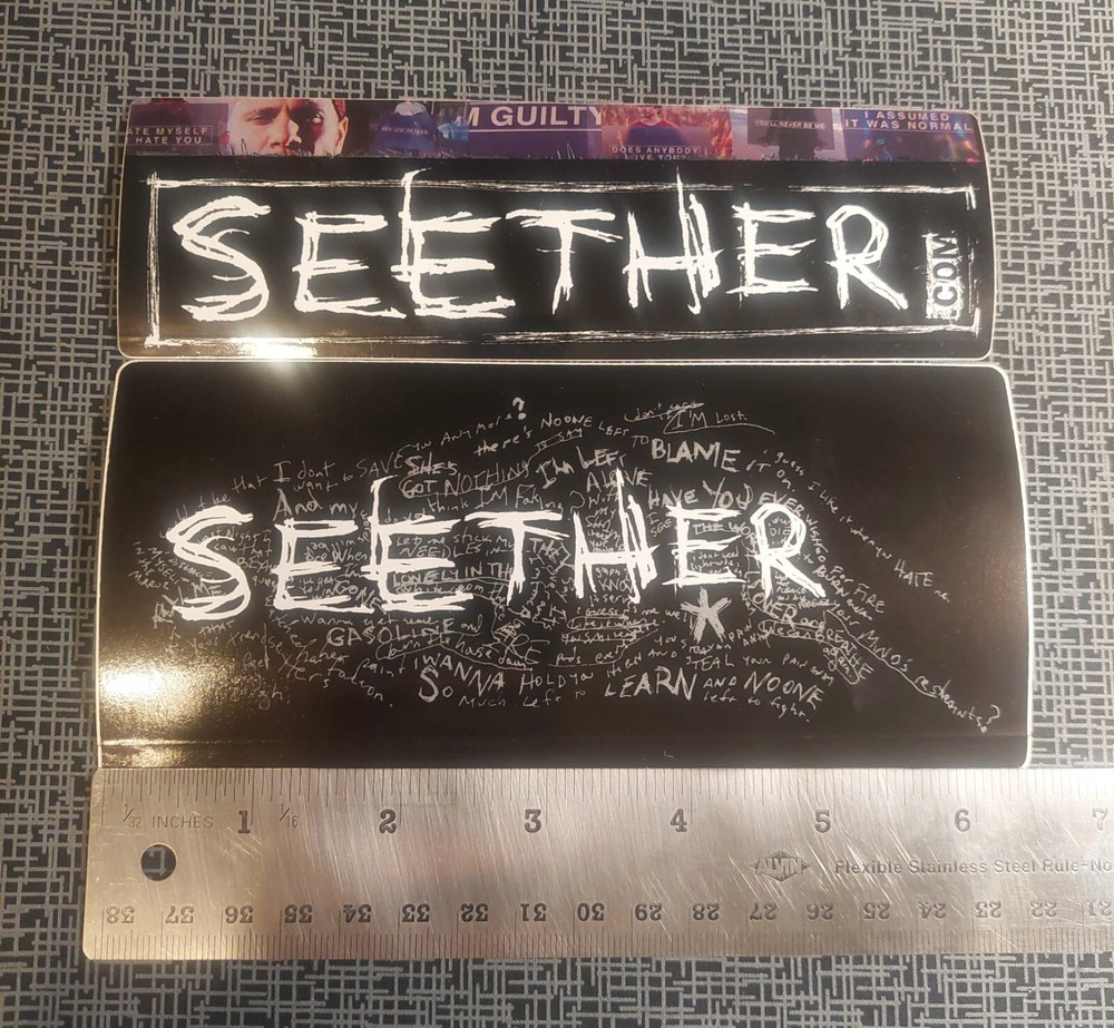 Seether Disclaimer 2 sticker lot Wind Up