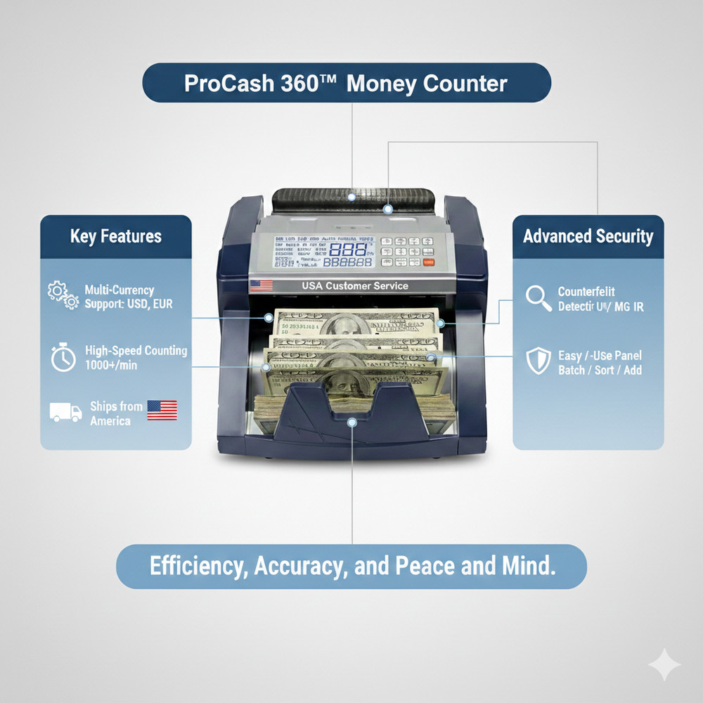 Professional High-Speed Banknote Counter & Detector