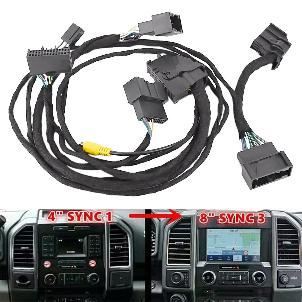 4" TO 8" Custom PNP Conversion Power Harness for Ford SYNC 1 to SYNC 2 SYNC 3